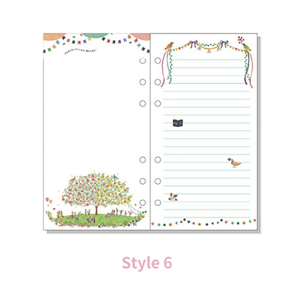 

A5 A6 Тижневий 40 аркушів Щоденник-планувальник Папір для заповнення Заповнювач Внутрішні сторінки на кільцях A5-Style6