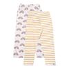 Lilly & Sid Toddler Cotton Rainbow Striped Leggings (Pack of 2)