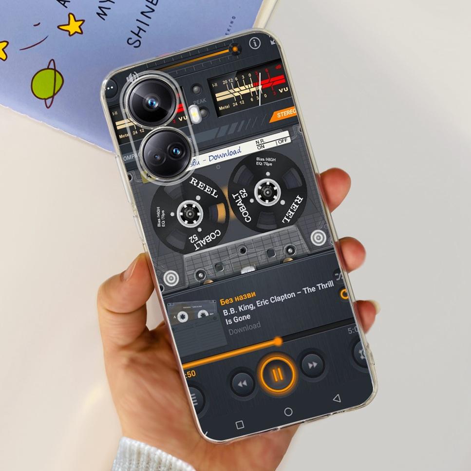 For Realme 10 Pro+ 6.7" RMX3687 Case Cute Cartoon Astronaut Cat Soft Silicon TPU Cover For Realme 10 Pro Plus Bumper Phone Case
