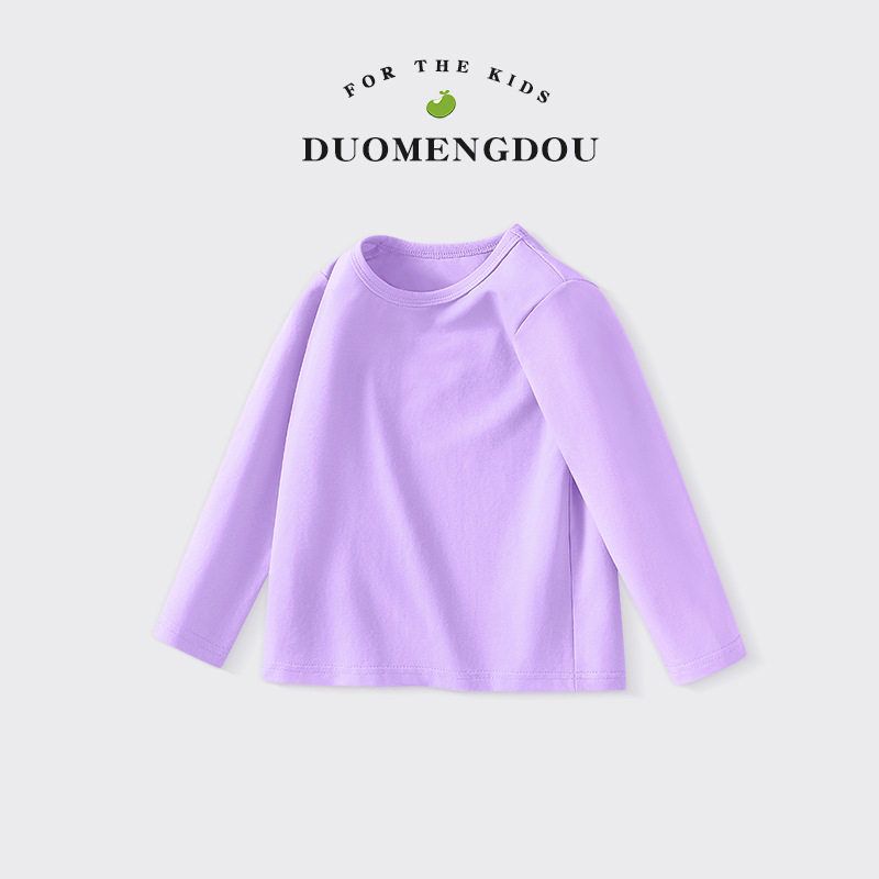 Girl Long Sleeves T-Shirt Spring and Autumn Baby Pure Cotton round Neck Pullover Tops Kids Strawberry Bottoming Shirt Clothes