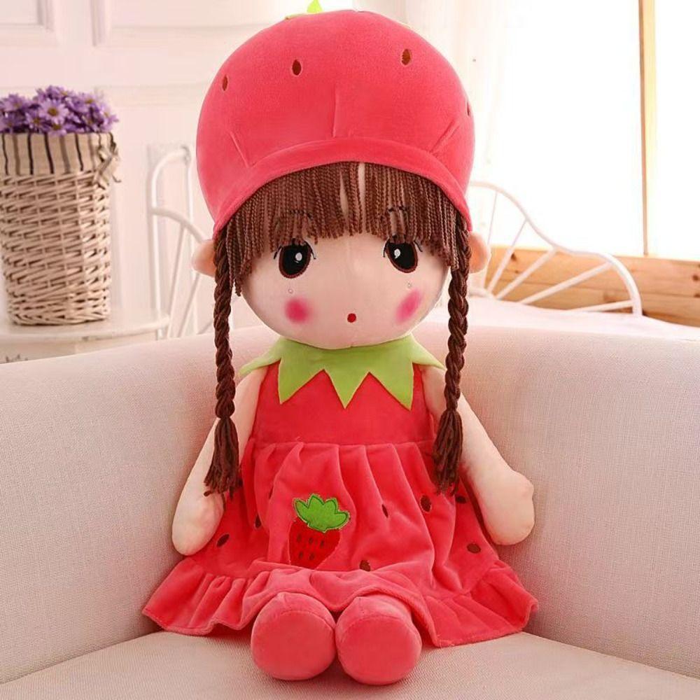 Cute Design Gril Plush Toy Cartoon Girl Stuffed Toys Stuffed Animal Dolls Sweetheart Doll Children