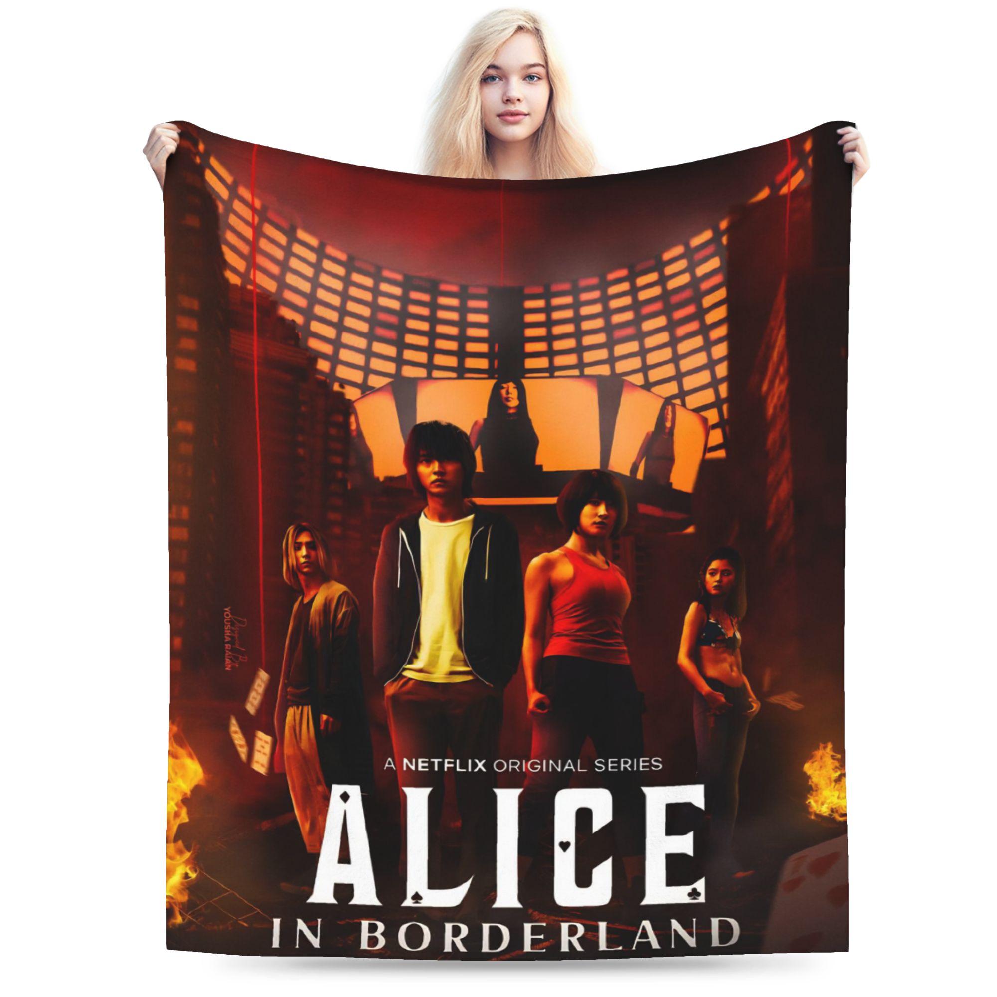 

Alice In Borderlands Blankets Quality Warm Bedding Throws Winter Girls Boys Couch Bed Pattern Bedspread 75x90cm