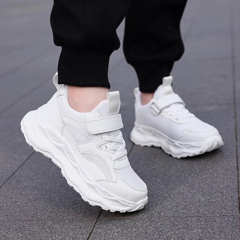Sneakers mesh breathable children's school classic little white shoes non-slip soft-soled shoes
