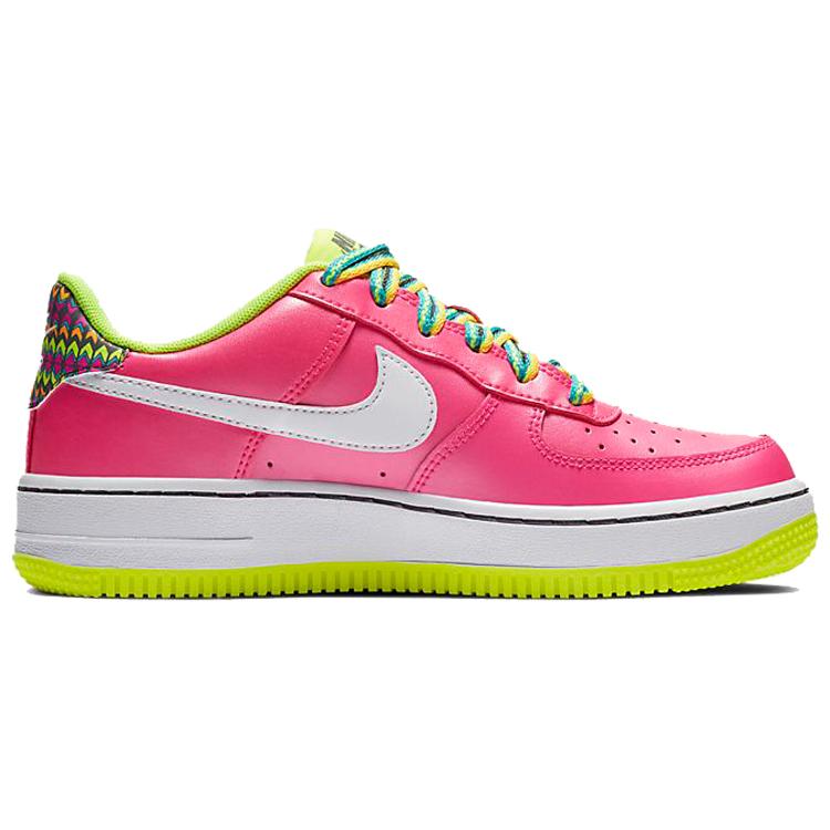New Nike Air Force 1 Low Pink Volt Aqua GS CW5761-600