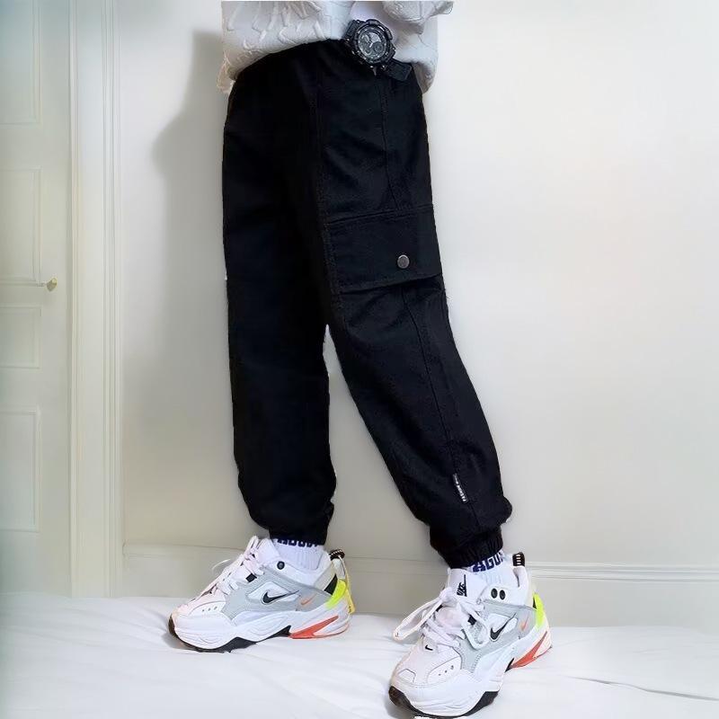 Boys' Cargo Pants - 2023 Spring/Autumn Style, Cool and Casual Long Pants for Middle & Big Kids