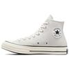 Chuck 70 High Fossilized Egret Black Unisex Vintage Canvas Casual Sneakers A06526C