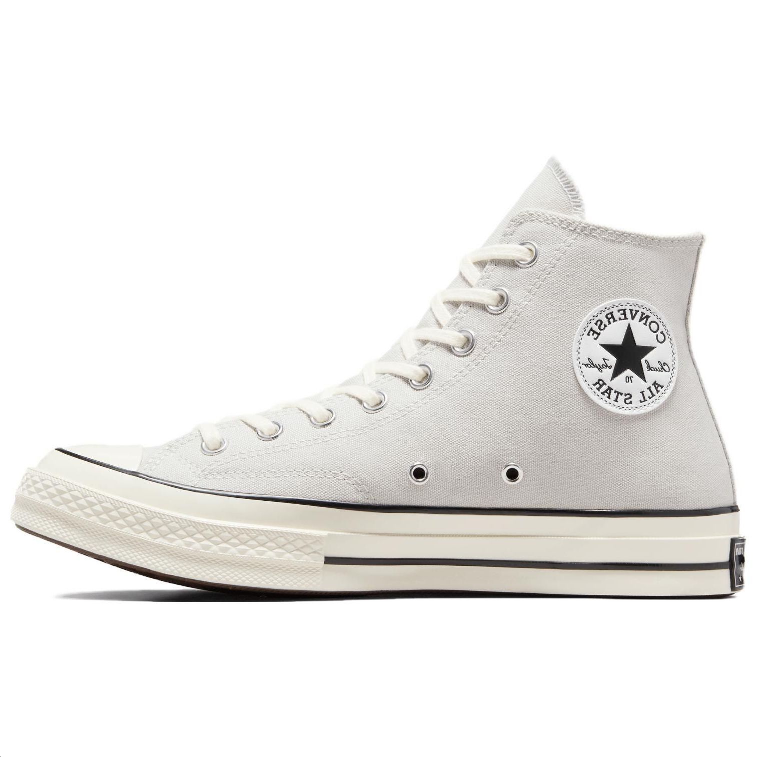 Converse Chuck 70 High Fossilized Egret Black Unisex Vintage Canvas Casual Sneakers A06526C EU 37