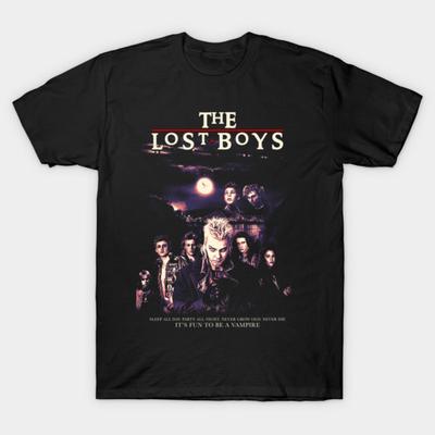 Asijská velikost Bavlněné Unisex Tričko Potisk Tričko The Lost Boys Tričko Bezřezový Potisk Běžný Střih