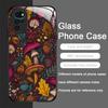 Creative Personality Mushroom Pattern Tempered Glass Phone Case for Motorola Moto G85 G84 G75 Edge 50 Fusion 40 Neo 30 Pro Cover