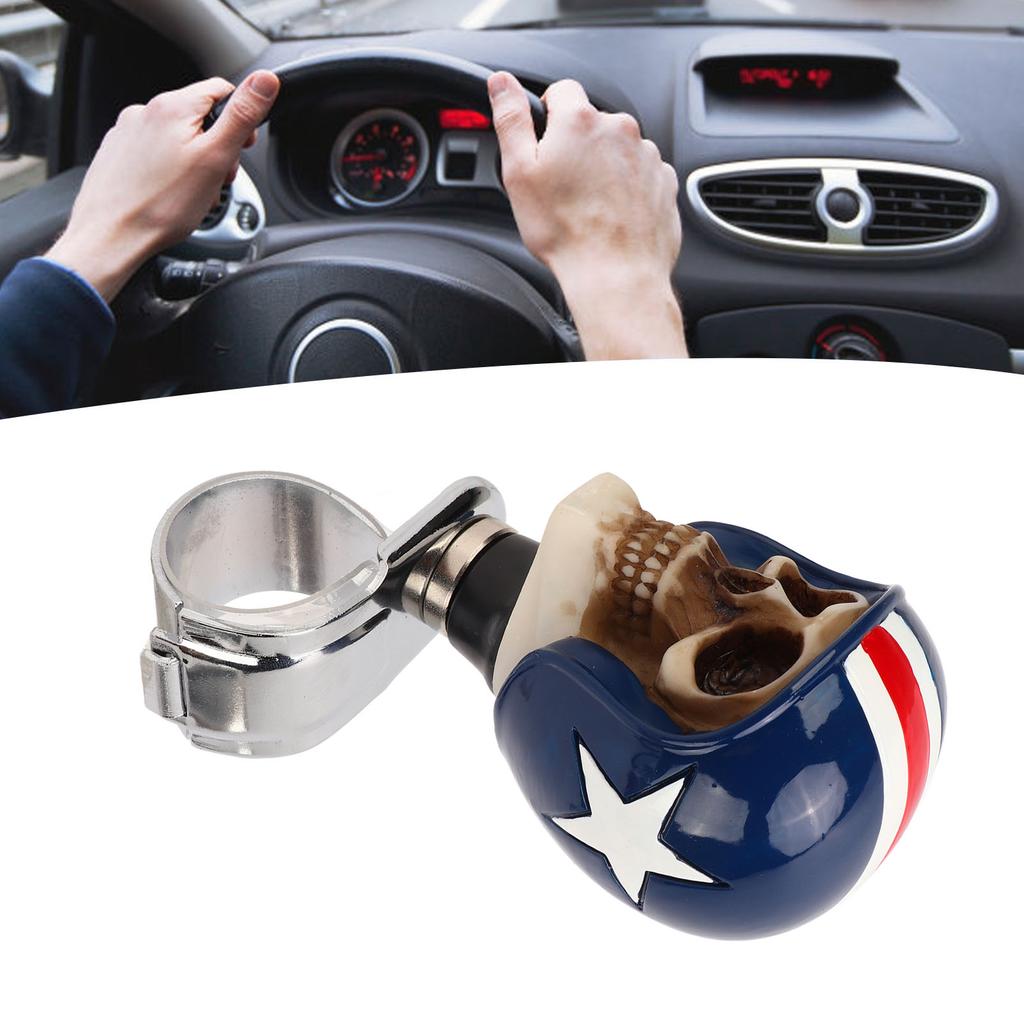 Skull Stee  Wheel Suicide Knob Car Power Handle   for Trucks Tractors Boats