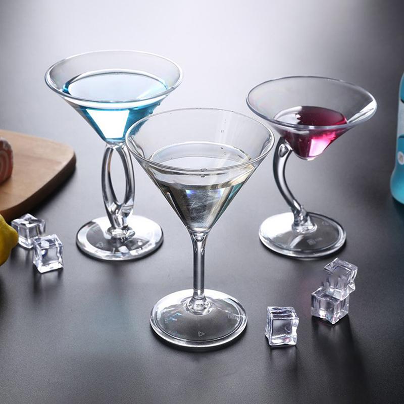 

Acrylic Cocktail Cup Unbreakable Wine Glass Home Wedding Party Bar Goblet Red Juice Wine Drinking Glasses Bar Tools