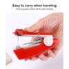 Handheld Sewing Machine Portable Mini Manual Simple Operation Sewing Instrument Useful Portable Sewing Machines Tool Accessories