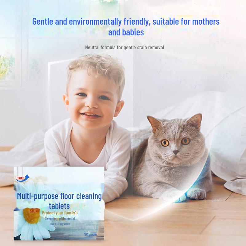 Multi-Effekt-Bodenreinigungs- und Dekontaminationstabletten für Fliesen und Toiletten