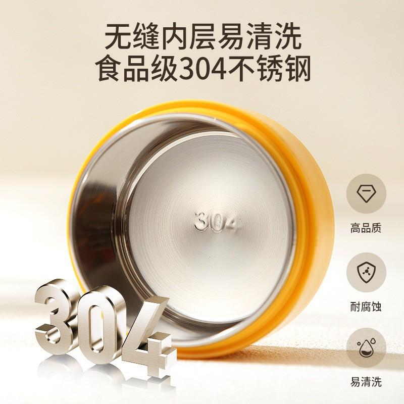 304 Stainless Steel Insulated Lunch Box Double Layer Sealed Leakproof Bento Office Workers Students
