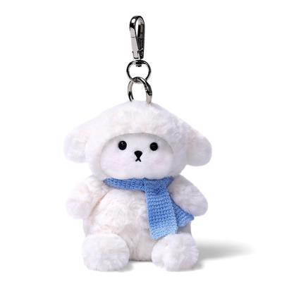 McHugs Creamy Sheep Baby Bag Charm Sheep Scarf Keychain MC600220