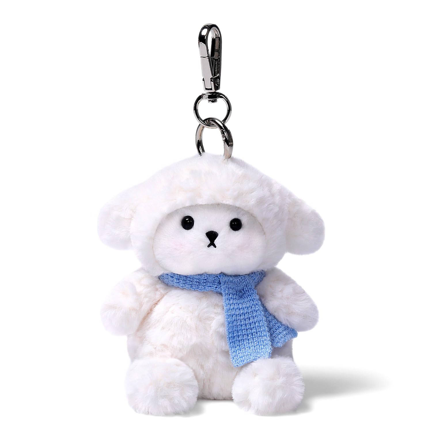 McHugs Creamy Sheep Baby Bag Charm Sheep Scarf Keychain MC600220