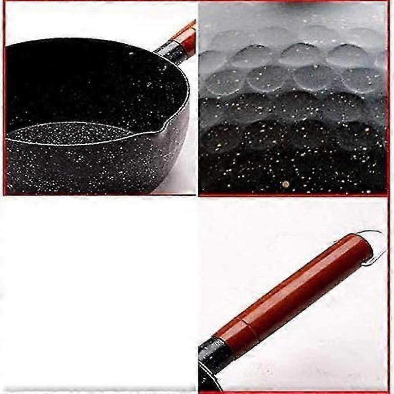 18 cm saucepan granite coated non-stick cooking pot aluminum
