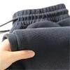 2024 Heren Plus Size Losvallende Wafel Rechte Pijp Sportbroek voor Bouwwerkzaamheden