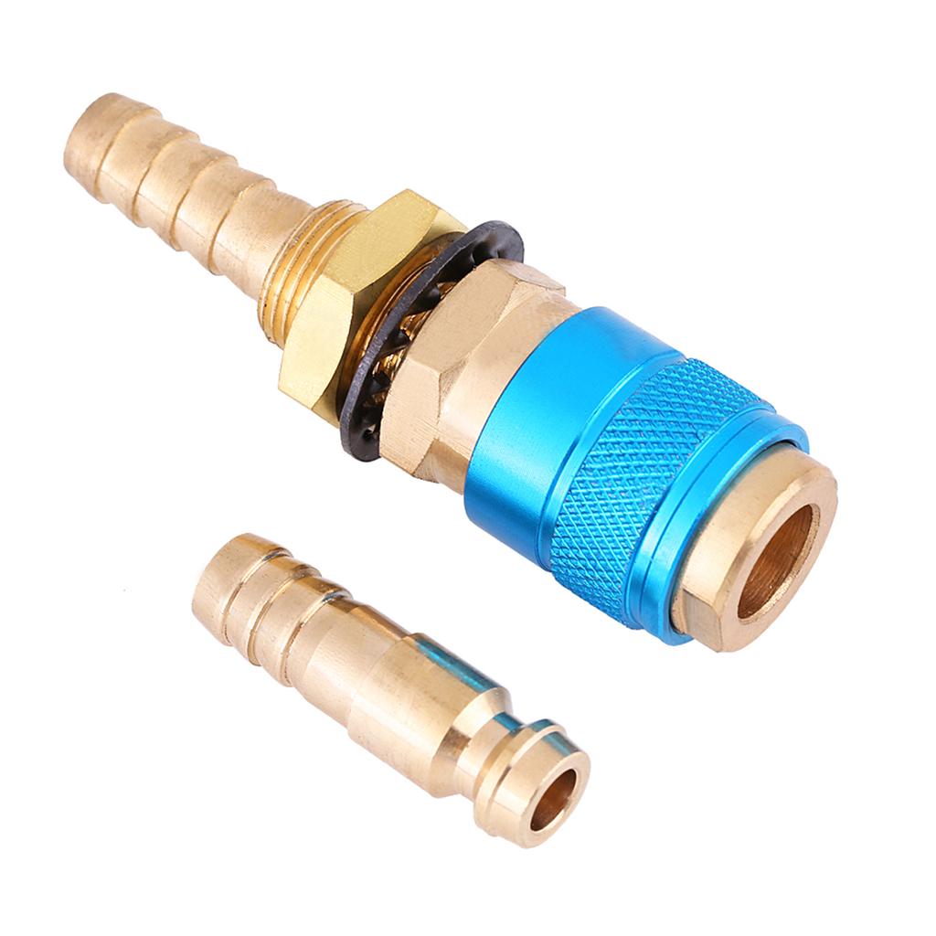 Water Cooled & Gas Adapter Quick Hose Connector Fitting For MIG TIG Welder Torch(Red)