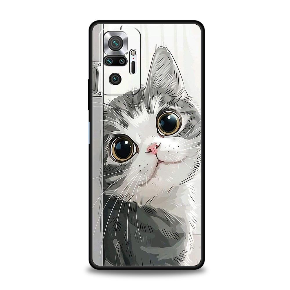 Daily Life of Cute Cats Phone Case For Xiaomi Redmi Note 14 13 5G 10 11 12 Pro Plus 4G 14C 13C 12C 10C Black Cover