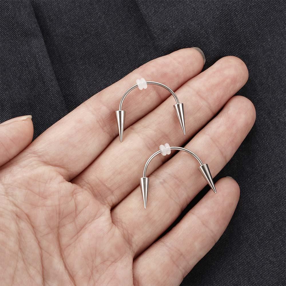 Jewelry Fake Septum Piering Puncture Mouth Ring Piercing Jewelry Stainless Steel Goth Lips Ring