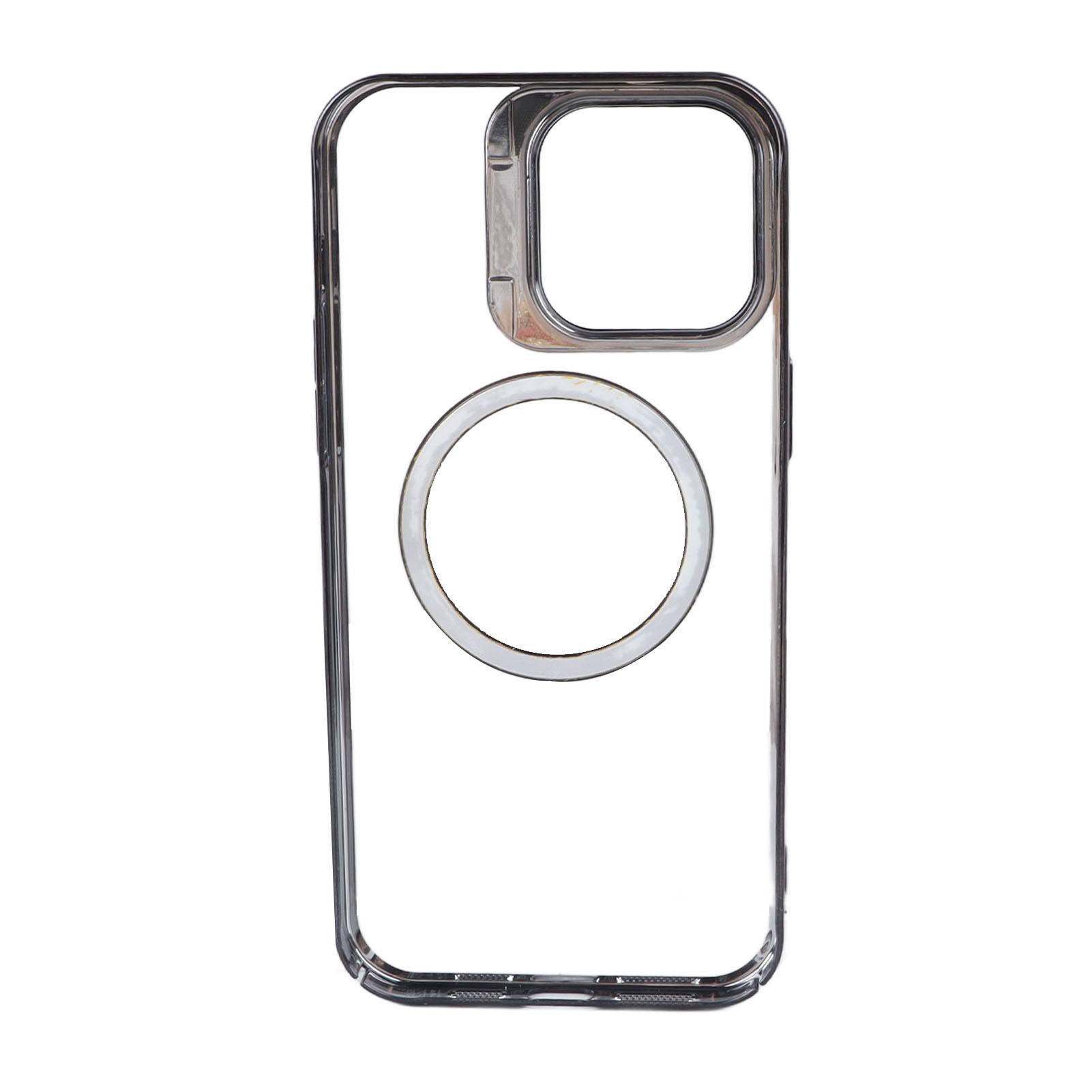 

Жесткий чехол для мобильного телефона с магнитным гальваническим покрытием, черный прозрачный защитный жесткий чехол для мобильного телефона