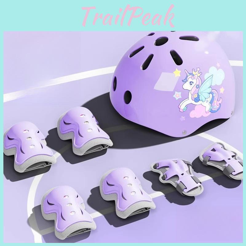 Equipment Child Helmet Elbow Protective Knee Pads For Girls Aged 3 4 5 6 7 8 9 10 11 12 Year Boy Suitable For Roller Skating And Skiing