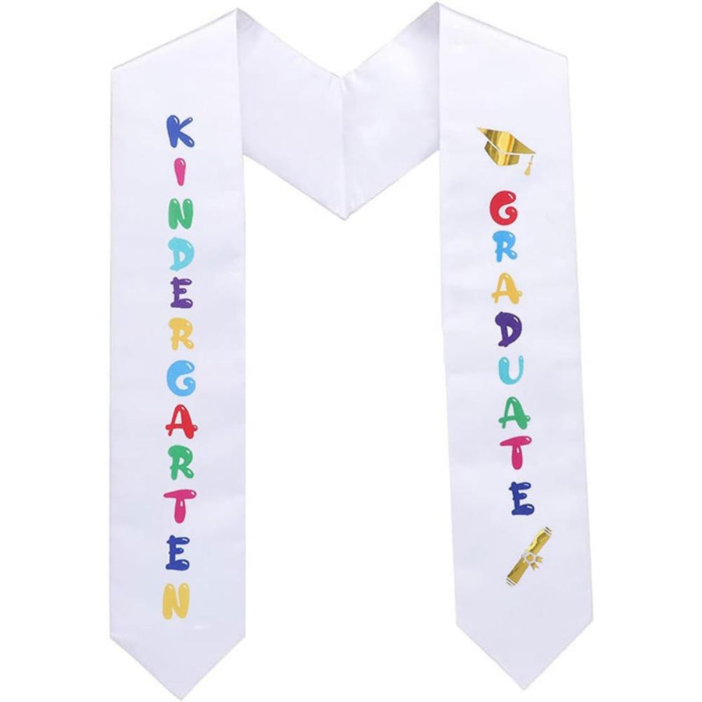 with Letter Honor Scarf Satin Graduation Ribbon New Ceremonial Belt Graduation Party Supplies