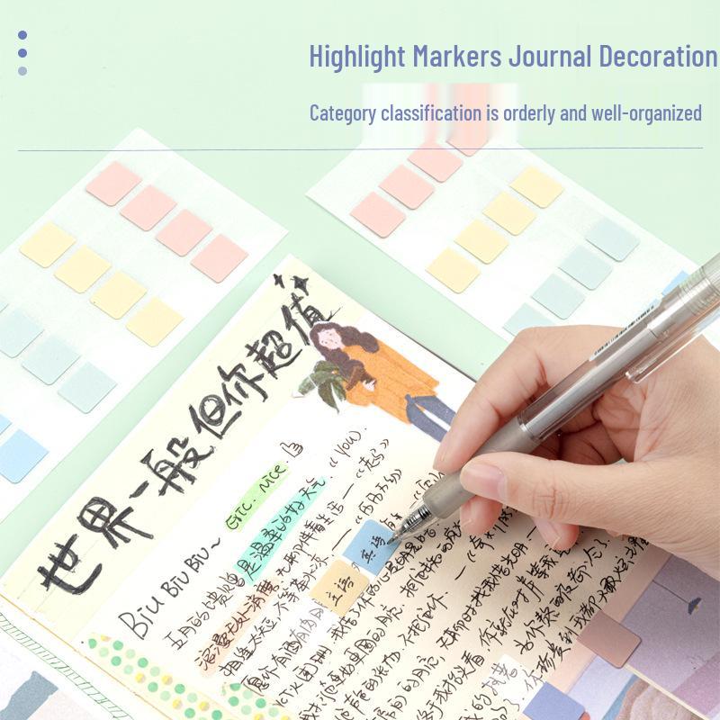 Deli Index Sticky Notes: Creative Student & Office Label Stickers for Marking & Memo Indication.