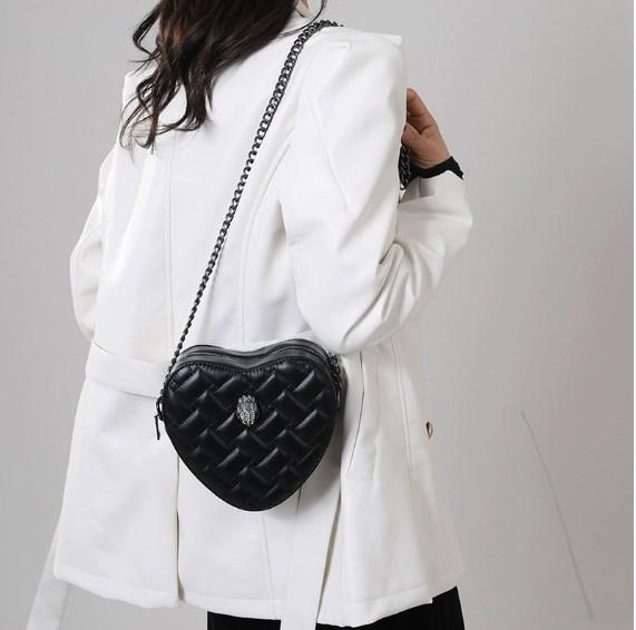 Women's Diagonal Heart-shaped Women's Bag 2025 New Designer Handbag