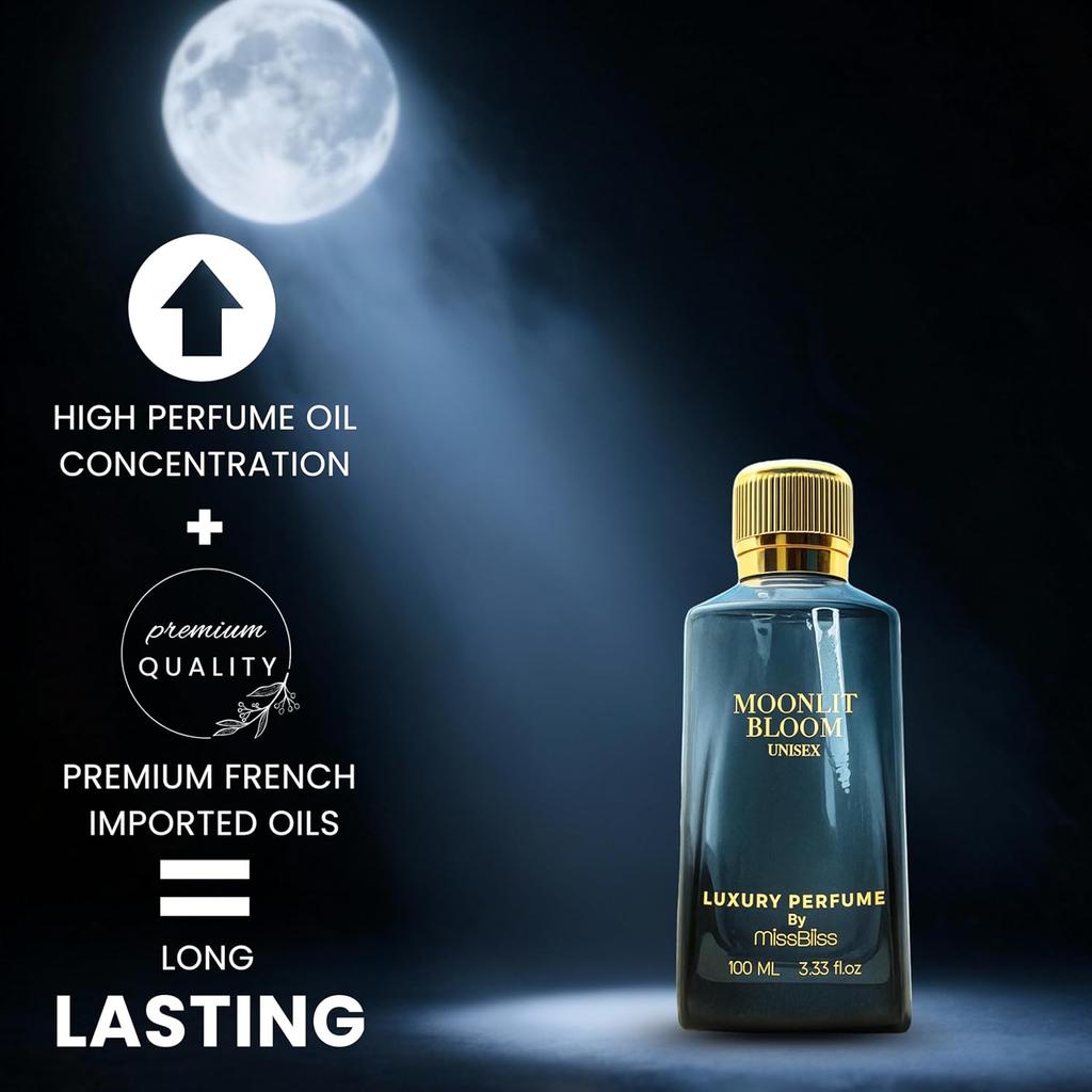 Miss Bliss Moonlit Bloom Eau de Parfum 100ml – Profumo Unisex per Donne e Uomini