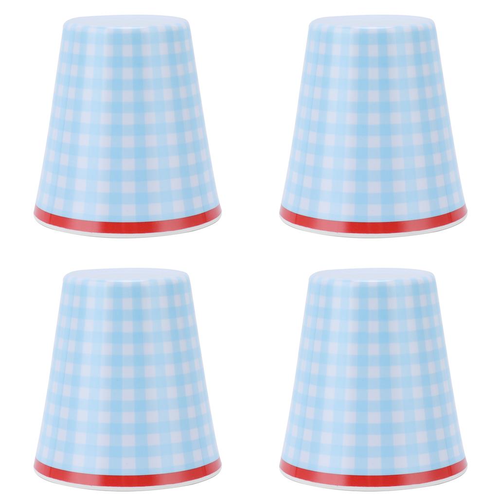 4Pcs Set Imitation Porcelain Water Cup Originality Beverage Mug for Home School Restaurant