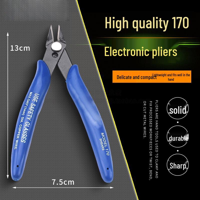 Mini Szczypce Diagonalne z Długim Nosem: Elektryk Elektronika Model Obcinaczki do wyprasek 170 Gundam Szczypce przemysłowe.