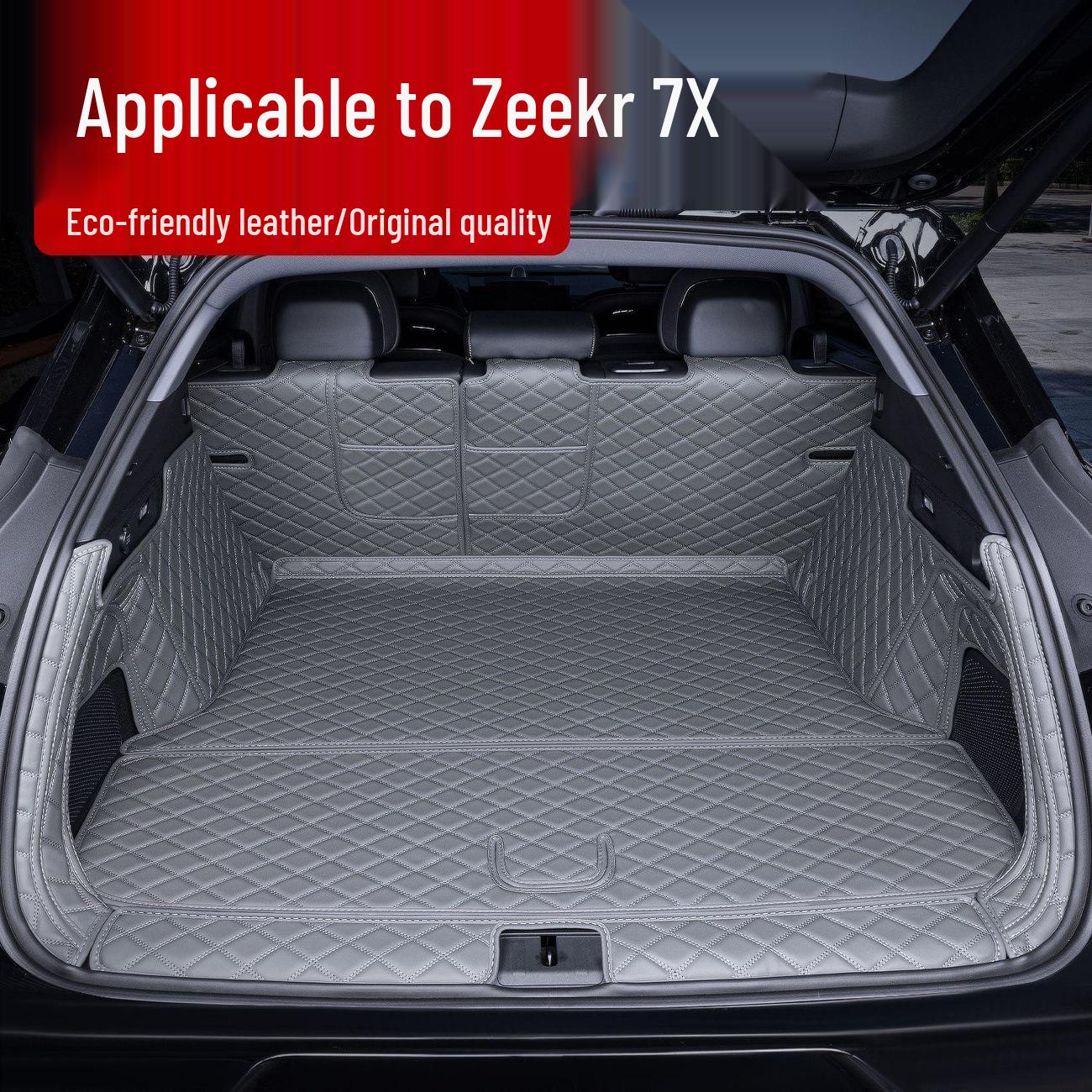 Zeekr 7x Trunk Mat: Full Coverage Interior Accessory for 25 Models Business Brown Trunk Main Mat