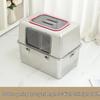 All-Steel Enclosed Stainless Cat Litter Box, Odor & Splash Proof, Extra Large