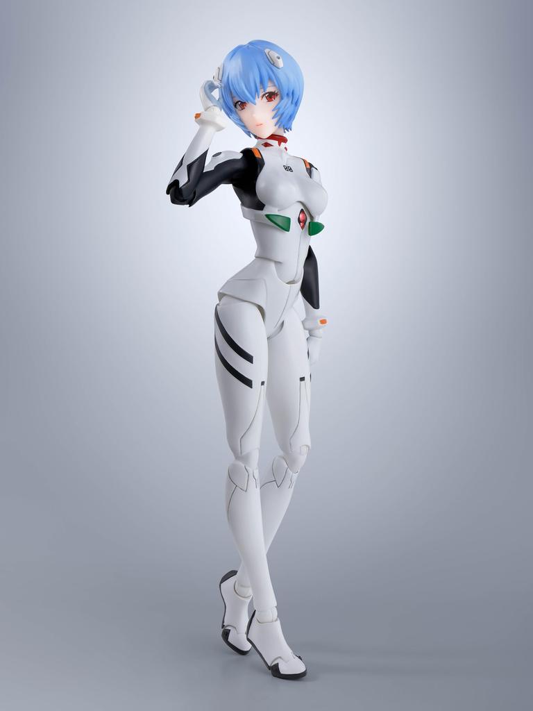 TAMASHII NATIONS New Theatrical Edition Rei Approximately PVC ABS Painted Action Figure S.H.Figuarts Evangelion Ayanami, 135mm, &