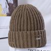 Women's Winter Warm Knitted Hat Korean Casual and Versatile Big Head Surround Windproof Ear Protection Wool Hat