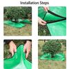 Wasserdichte Mehrzweck-Gartenzeltplane Langlebiger Laubsammler & Schneidematte für Rasenersatz Sträucher & Außengestaltung