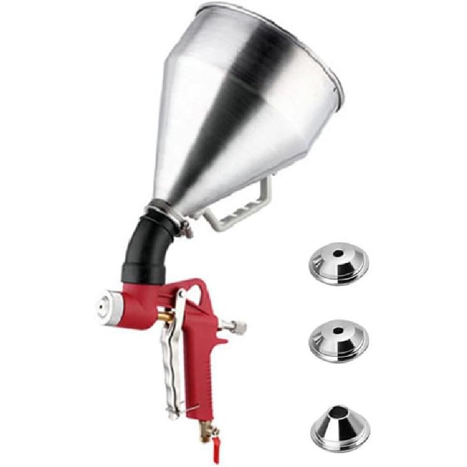 Drywall Wall Painting Sprayer with 3 Nozzle (4.0mm/6.0mm/8.0mm), Adjustable Air Hopper Spray Gun Texture Tool, for Walls and Ceiling(3L/0.66gal