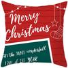 Simple Christmas Christmas Gift Christmas Tree Pattern Print Home Decoration Cushion Cover Living Room Sofa Pillowcase
