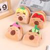 Cute Capybara Plush Wallet Cartoon Animal Coin Purse Portable Money Changer Pouch Earphone Storage Bag Birthday Gifts