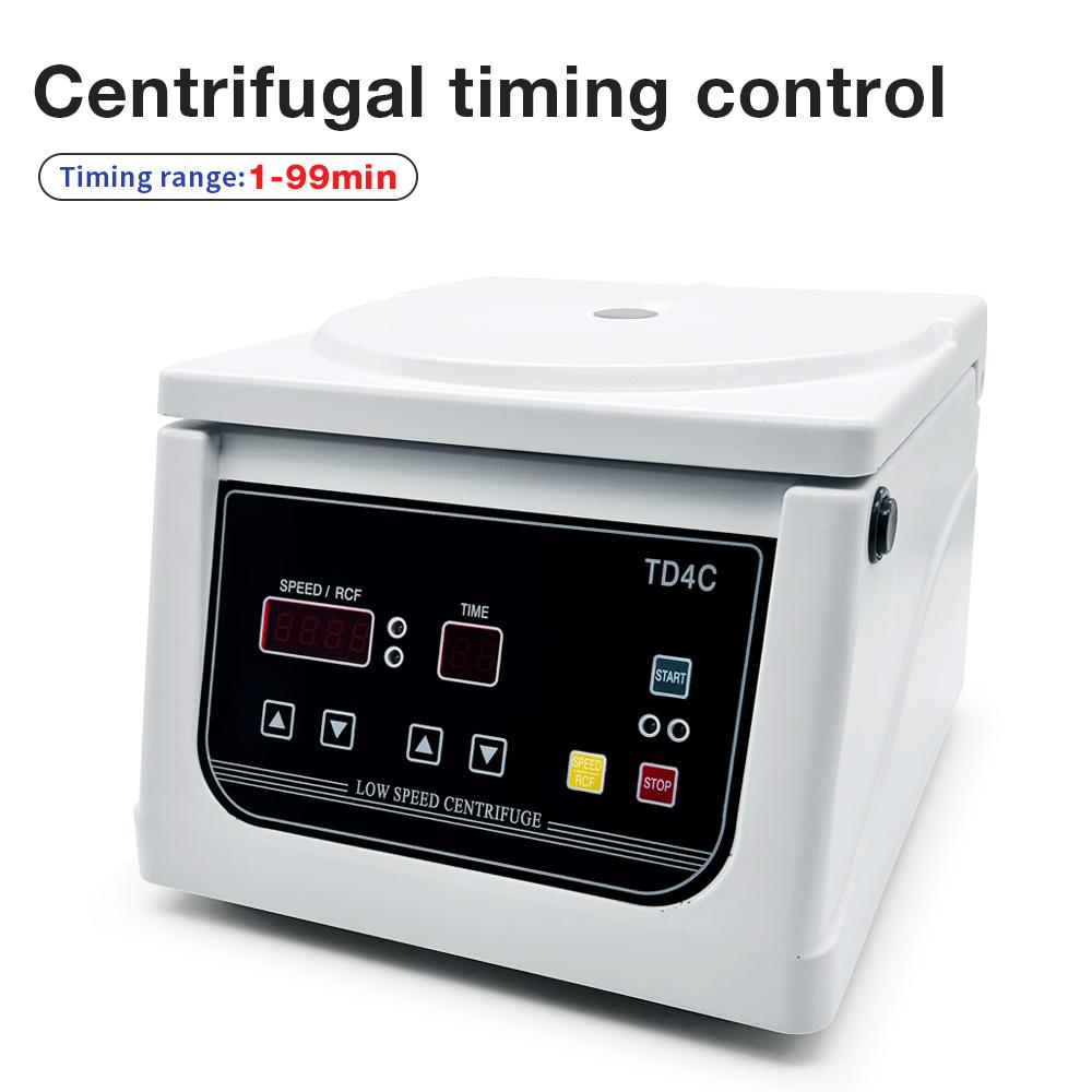 Laboratory Centrifuge 4000rpm Low Speed Centrifuge 15ml*8 Centrifuge Adjustable Timing Separate Tools for Cosmetics Blood