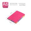 A5 Soft Cover Rainbow Edge Cute Leather Notebook - Custom Simple Color Edge Thickened Diary