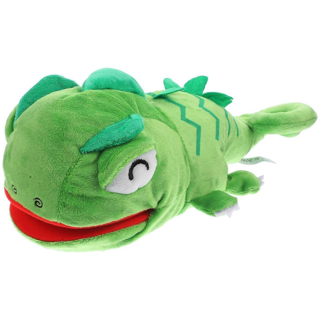 Funny Lizard Hand Puppet Plush Reptile Animal Hand Puppet Toy Toddler Kids Gift