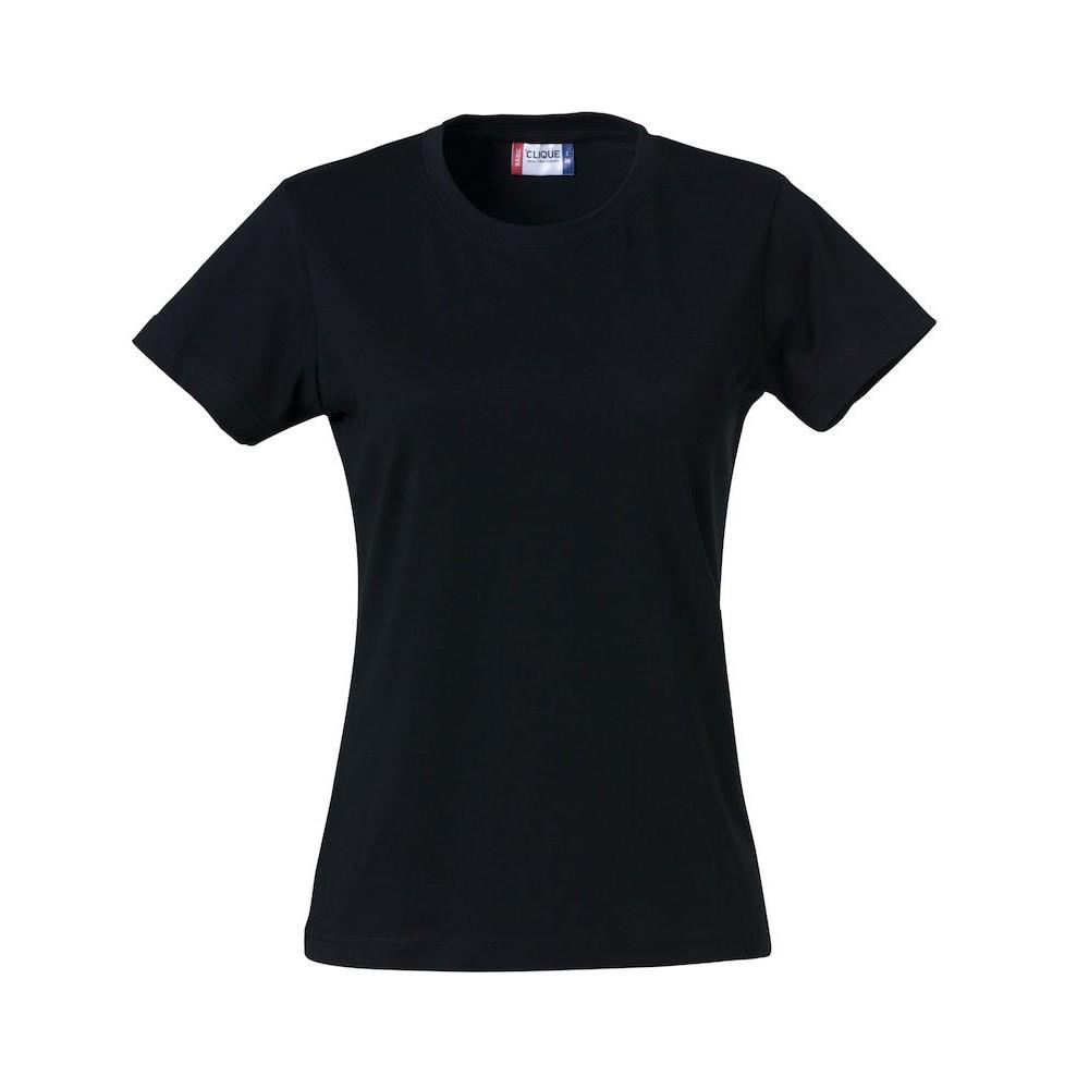 Camiseta lisa feminina/senhora Clique
