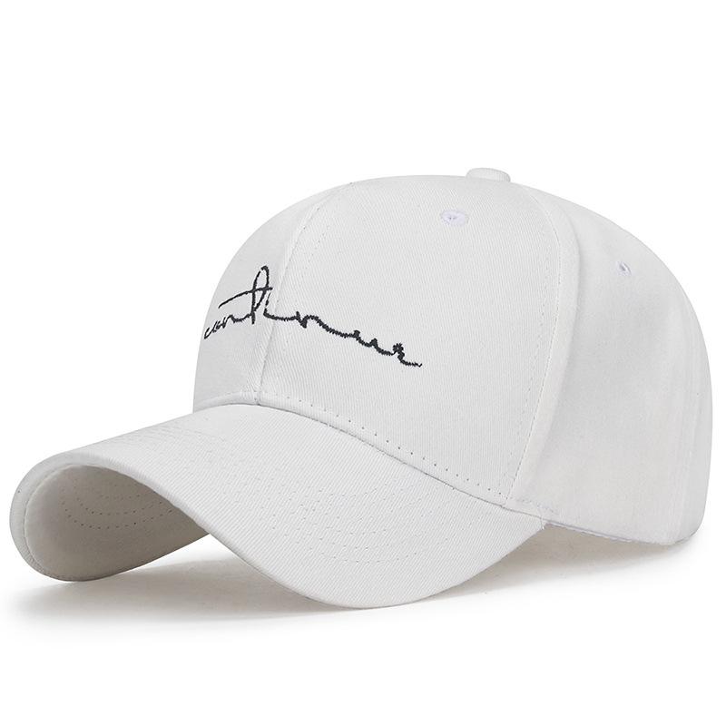 Frühling Sommer Jugend Studenten Baseballkappe Bestickt Dünne Linie Damen Kappe Paar Kappe