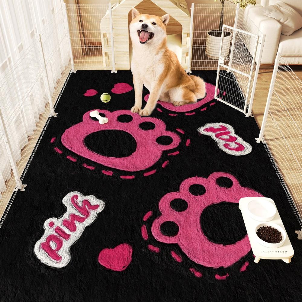 VIIKAMA Huisdier Vloermat - Water- en Urineabsorberende Eetmat voor Hond en Kat - Antislip en Vlekbestendige Hondenkennel Silicagel Mat (as the picture,40X60CM (1.3X2FT)