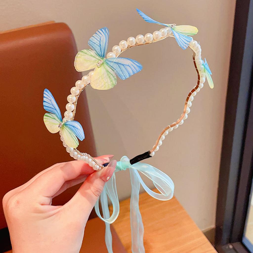 Fashion Tassel Hairband Novelty Headbands for Women Girls Sweet Butterfly Simple Streamer Tassel Headband Girls Hair Accessories