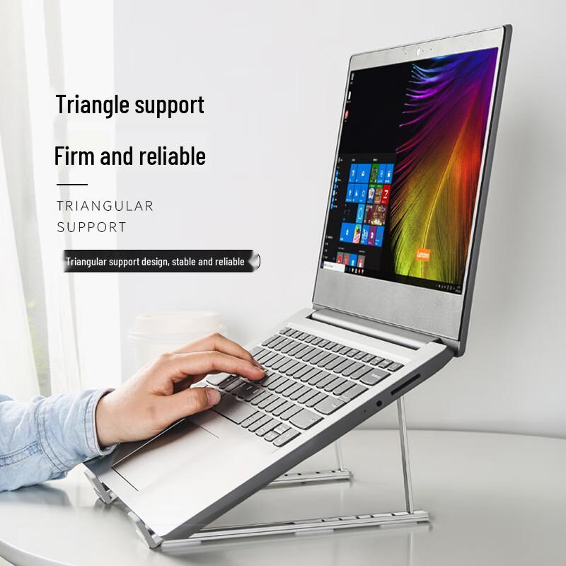 

Lenovo Foldable Aluminum Laptop Stand with 6-Gear Adjustment