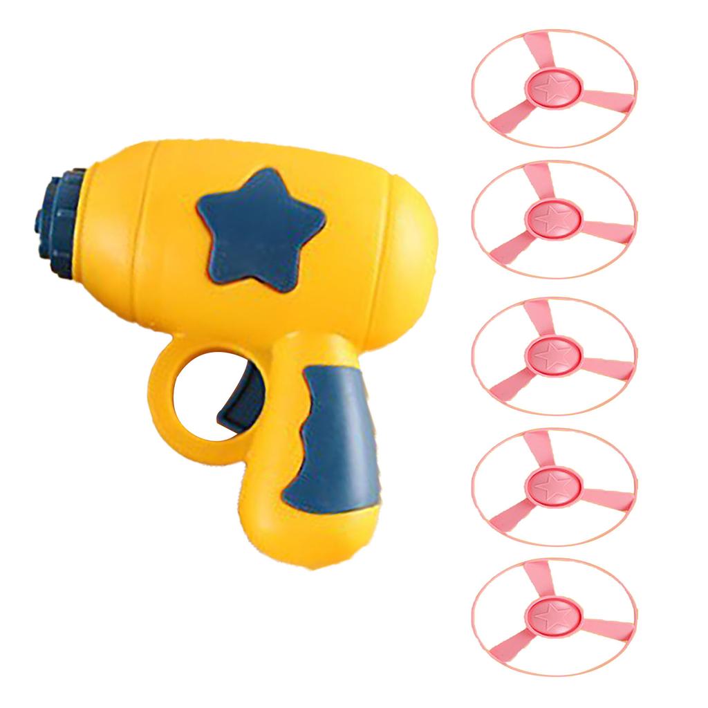 Cat Fetch Toy Plastic Interactive Toy Pet Tracking Toy Fly Disc with 5pcs Disc for Home